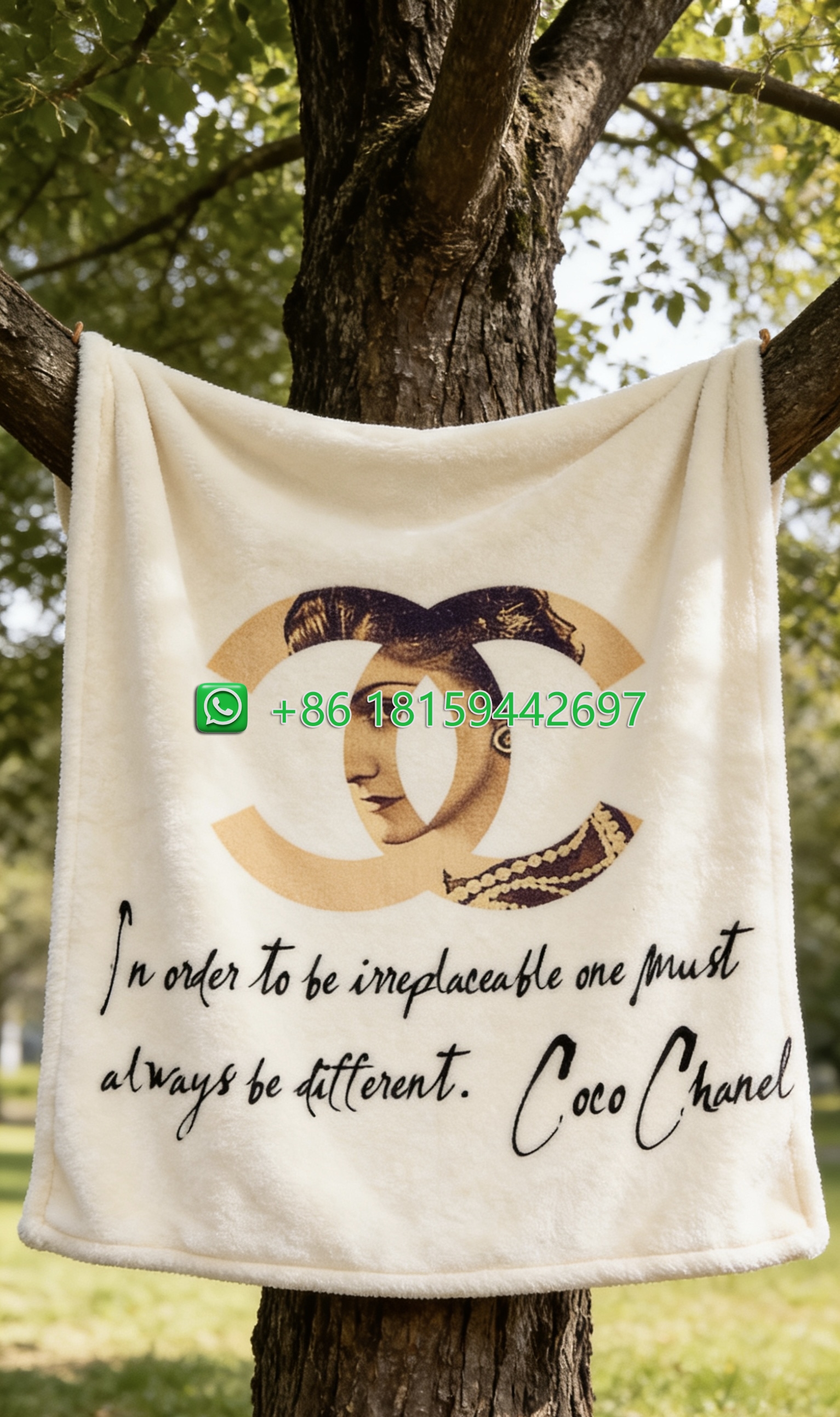 Chanel Throw Blankets